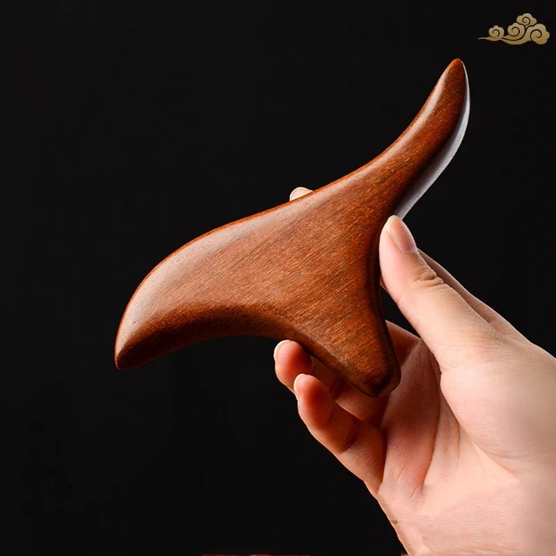 Portable Lightweight Wood Massage Tool Gua Sha for Lymphatic Facial Massage and Muscle Relief Scraping Body Tool for Relaxation