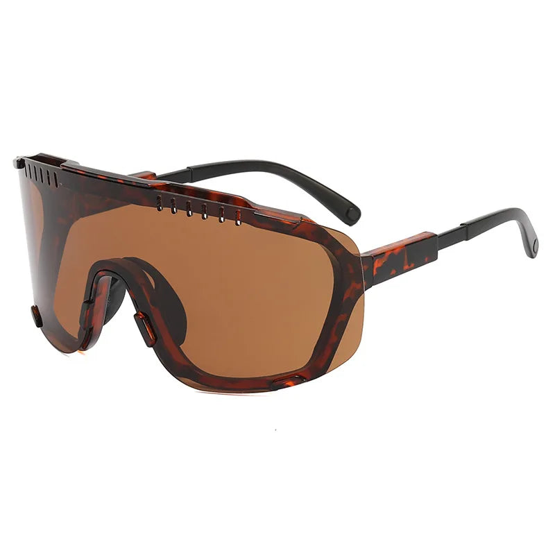Sports Sunglasses Men Cycling Glasses Mirrored Outdoor Riding Goggles Anti-UV Shades Eyewear Windproof Hiking Driving Eyeglasses
