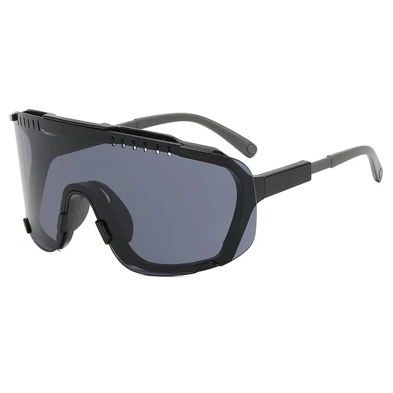 Sports Sunglasses Men Cycling Glasses Mirrored Outdoor Riding Goggles Anti-UV Shades Eyewear Windproof Hiking Driving Eyeglasses
