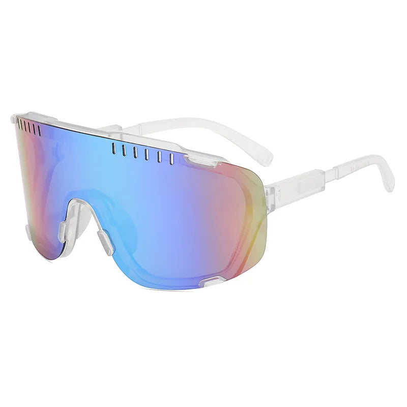 Sports Sunglasses Men Cycling Glasses Mirrored Outdoor Riding Goggles Anti-UV Shades Eyewear Windproof Hiking Driving Eyeglasses